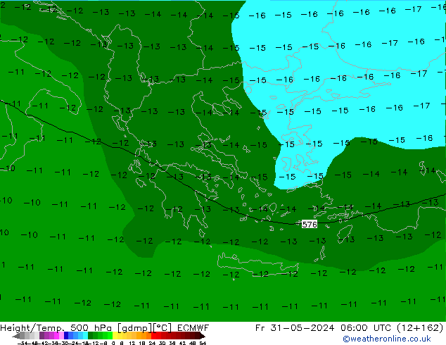 Z500/Rain (+SLP)/Z850 ECMWF ��� 31.05.2024 06 UTC