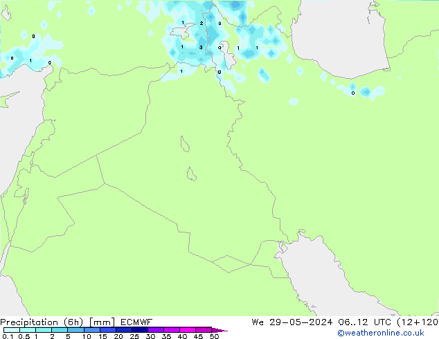 Z500/Rain (+SLP)/Z850 ECMWF mer 29.05.2024 12 UTC