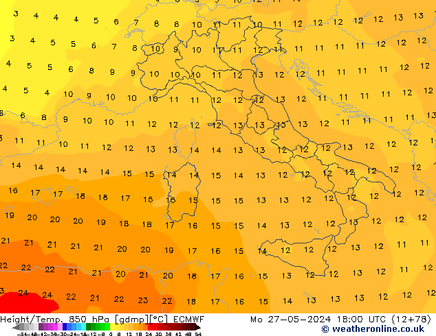 Z500/Rain (+SLP)/Z850 ECMWF Seg 27.05.2024 18 UTC