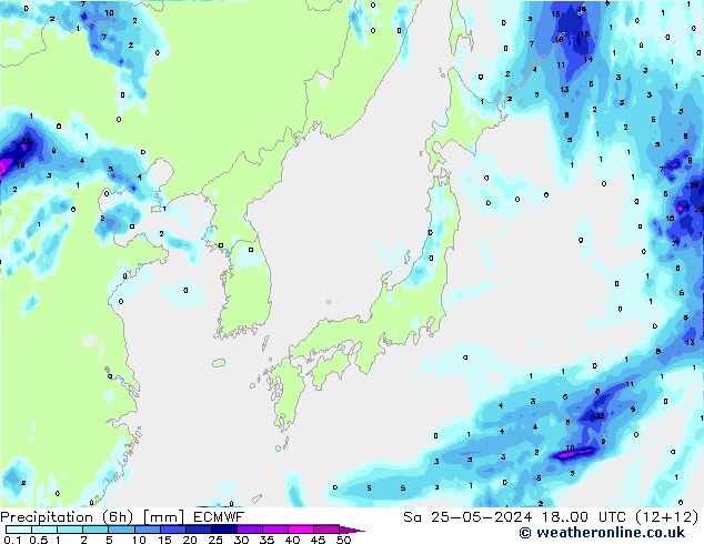 Z500/Rain (+SLP)/Z850 ECMWF сб 25.05.2024 00 UTC