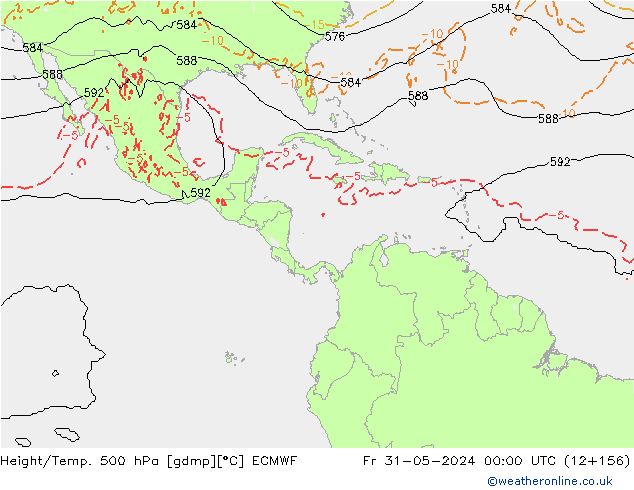 Z500/Rain (+SLP)/Z850 ECMWF pt. 31.05.2024 00 UTC