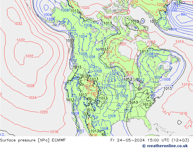 pression de l'air ECMWF ven 24.05.2024 15 UTC