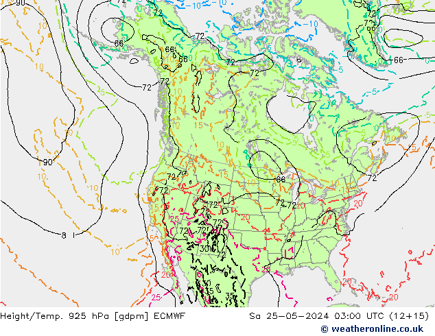 Height/Temp. 925 hPa ECMWF  25.05.2024 03 UTC