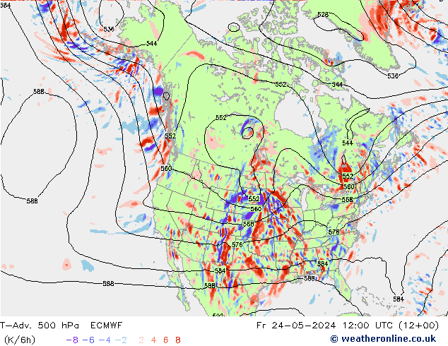 T-Adv. 500 hPa ECMWF ven 24.05.2024 12 UTC