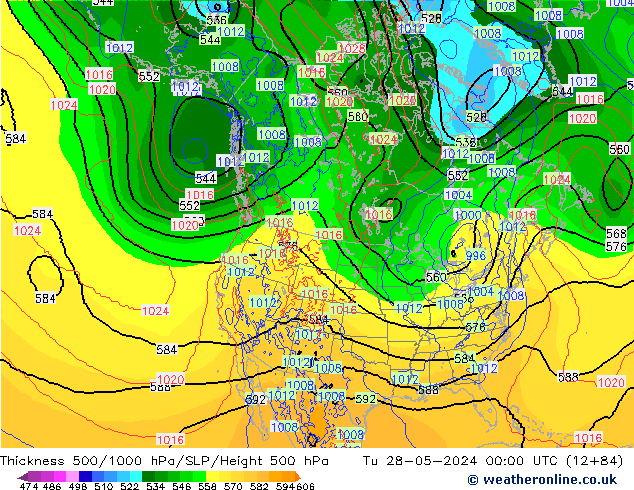 Thck 500-1000hPa ECMWF Tu 28.05.2024 00 UTC