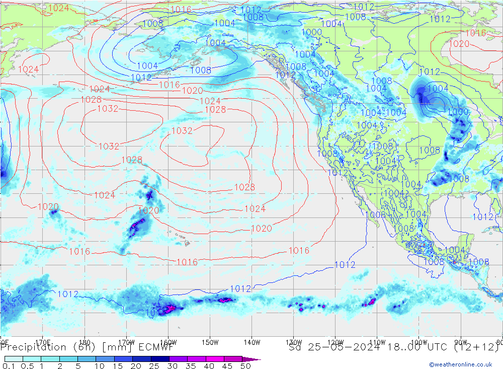 Z500/Regen(+SLP)/Z850 ECMWF za 25.05.2024 00 UTC