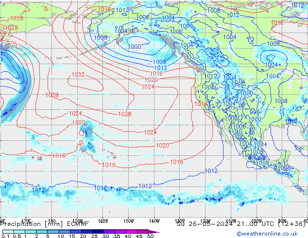 Niederschlag ECMWF So 26.05.2024 00 UTC