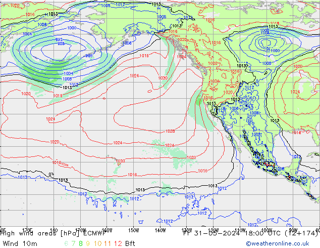 Sturmfelder ECMWF Fr 31.05.2024 18 UTC