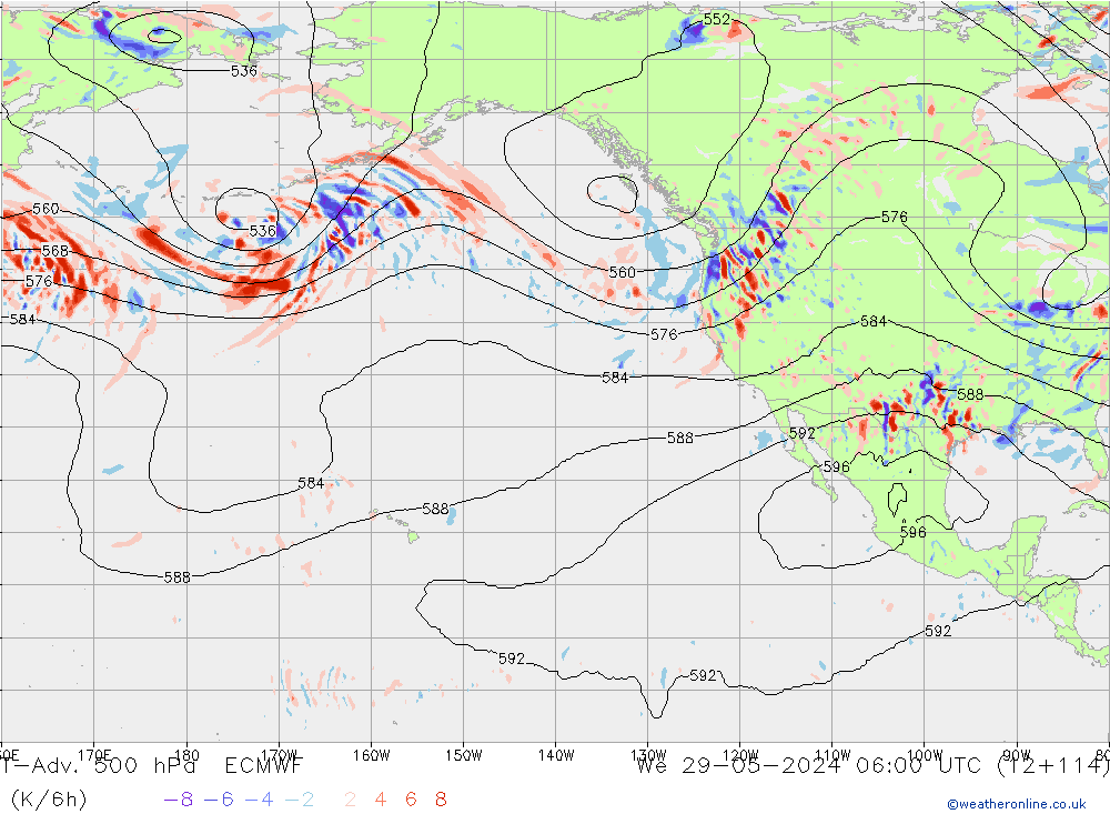 T-Adv. 500 hPa ECMWF Çar 29.05.2024 06 UTC