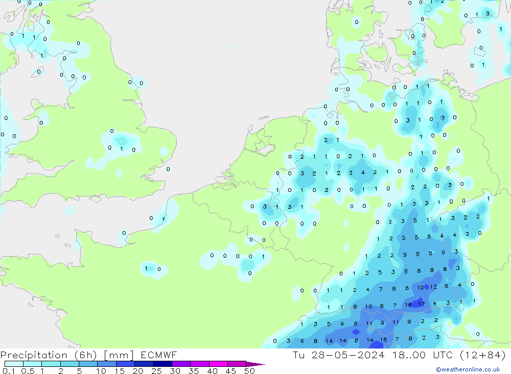 Z500/Rain (+SLP)/Z850 ECMWF Ter 28.05.2024 00 UTC