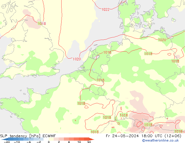 变压 ECMWF 星期五 24.05.2024 18 UTC