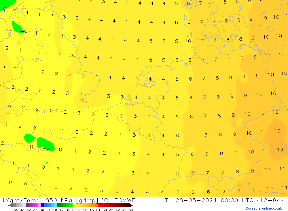 Z500/Rain (+SLP)/Z850 ECMWF Ter 28.05.2024 00 UTC