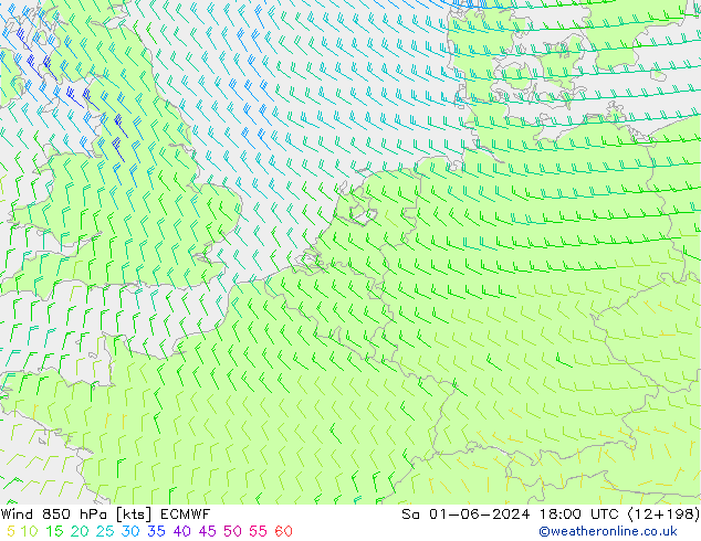 Wind 850 hPa ECMWF Sa 01.06.2024 18 UTC