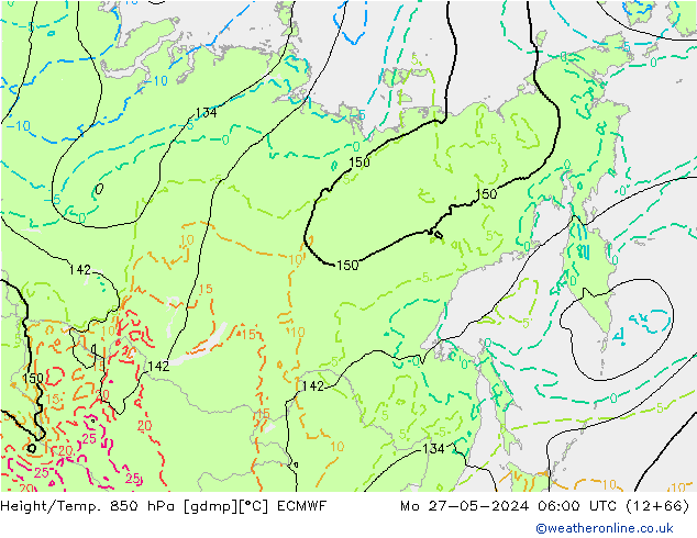 Z500/Rain (+SLP)/Z850 ECMWF Seg 27.05.2024 06 UTC