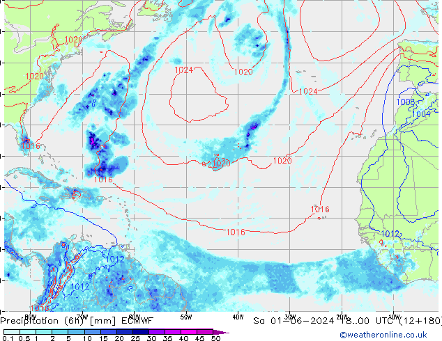 Z500/Rain (+SLP)/Z850 ECMWF Sa 01.06.2024 00 UTC