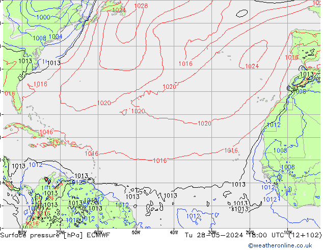 Surface pressure ECMWF Tu 28.05.2024 18 UTC