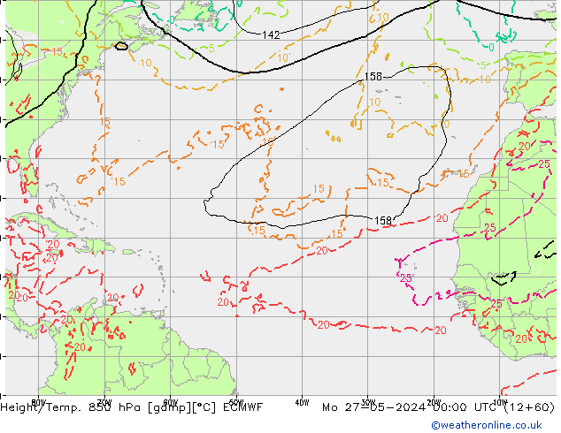 Z500/Rain (+SLP)/Z850 ECMWF  27.05.2024 00 UTC