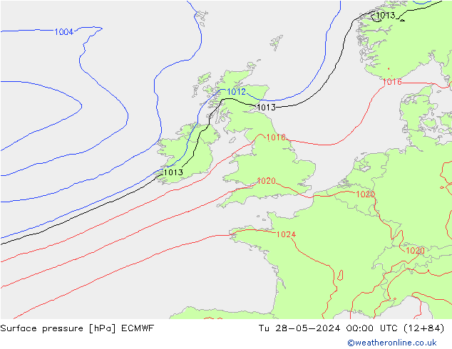 Surface pressure ECMWF Tu 28.05.2024 00 UTC