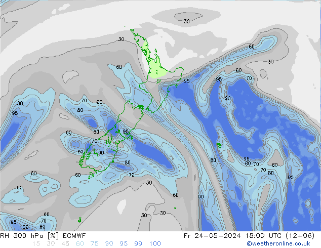 RV 300 hPa ECMWF vr 24.05.2024 18 UTC