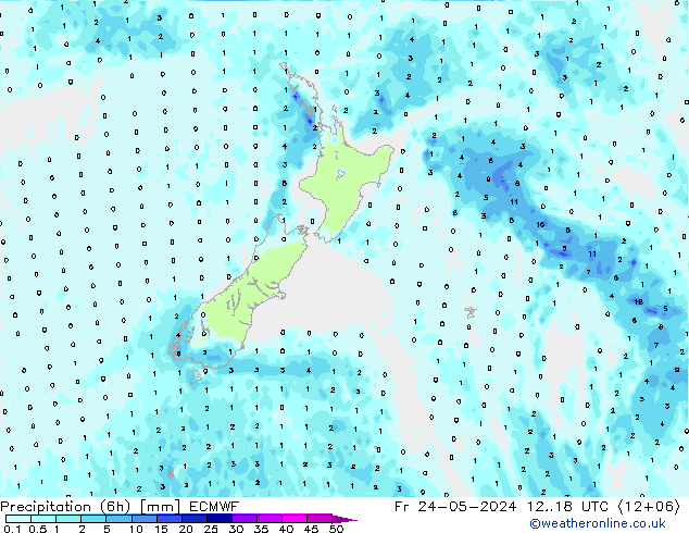 Z500/Rain (+SLP)/Z850 ECMWF Pá 24.05.2024 18 UTC