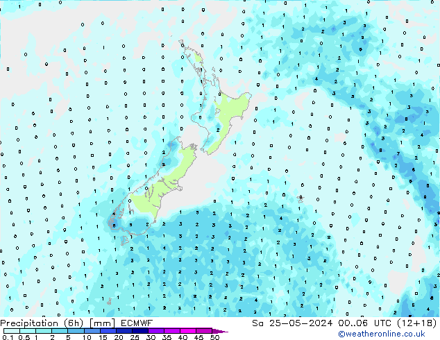 Z500/Rain (+SLP)/Z850 ECMWF Sa 25.05.2024 06 UTC