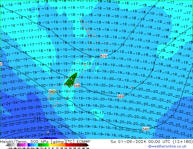 Z500/Regen(+SLP)/Z850 ECMWF za 01.06.2024 00 UTC