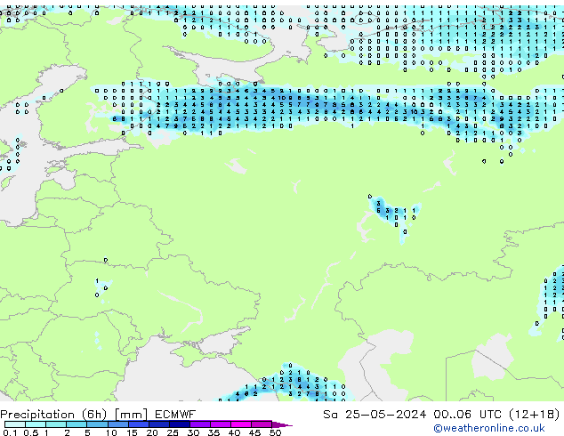 Z500/Rain (+SLP)/Z850 ECMWF sab 25.05.2024 06 UTC