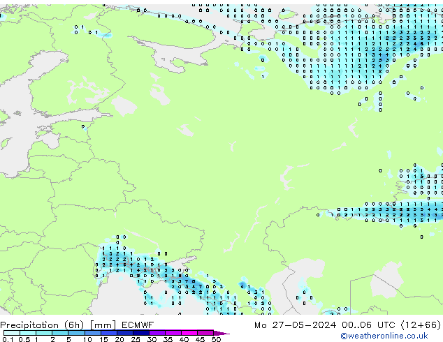 Z500/Rain (+SLP)/Z850 ECMWF Mo 27.05.2024 06 UTC