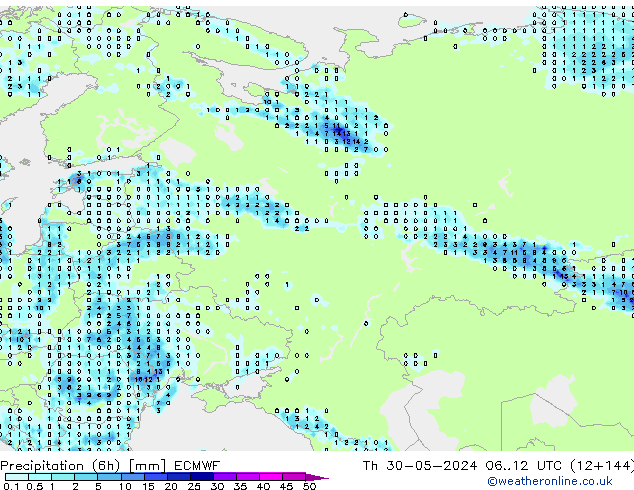 Z500/Regen(+SLP)/Z850 ECMWF do 30.05.2024 12 UTC