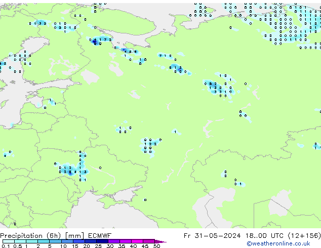 Z500/Rain (+SLP)/Z850 ECMWF Fr 31.05.2024 00 UTC