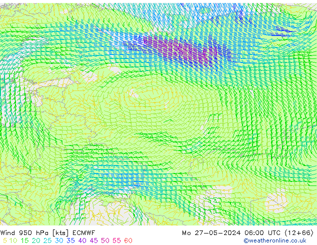 Wind 950 hPa ECMWF ma 27.05.2024 06 UTC