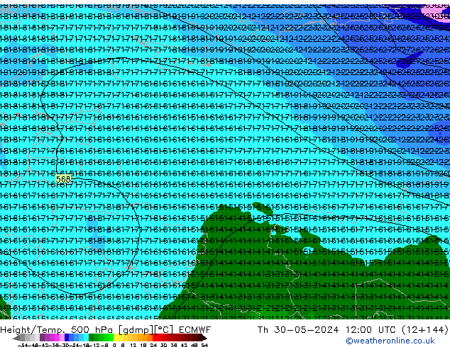 Z500/Regen(+SLP)/Z850 ECMWF do 30.05.2024 12 UTC