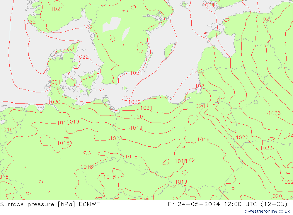 pression de l'air ECMWF ven 24.05.2024 12 UTC