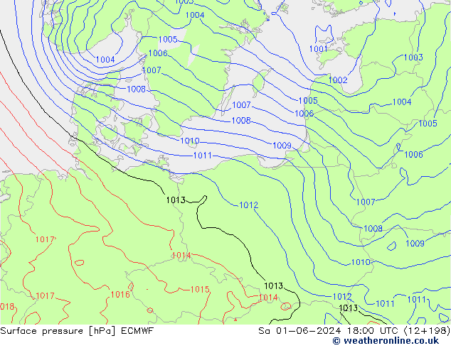 pression de l'air ECMWF sam 01.06.2024 18 UTC