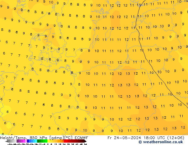 Z500/Rain (+SLP)/Z850 ECMWF pt. 24.05.2024 18 UTC