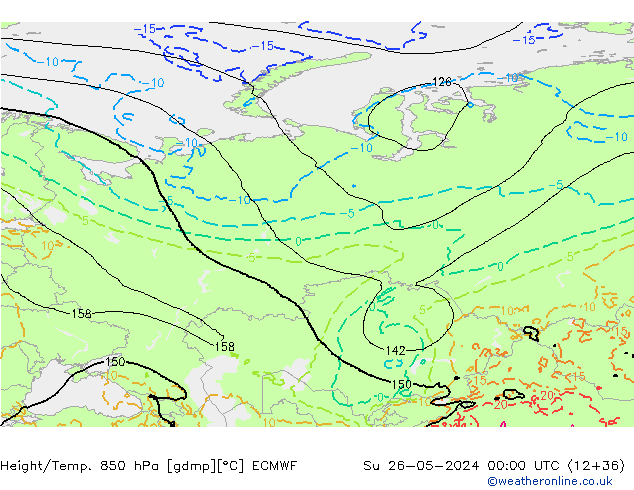 Z500/Rain (+SLP)/Z850 ECMWF dim 26.05.2024 00 UTC