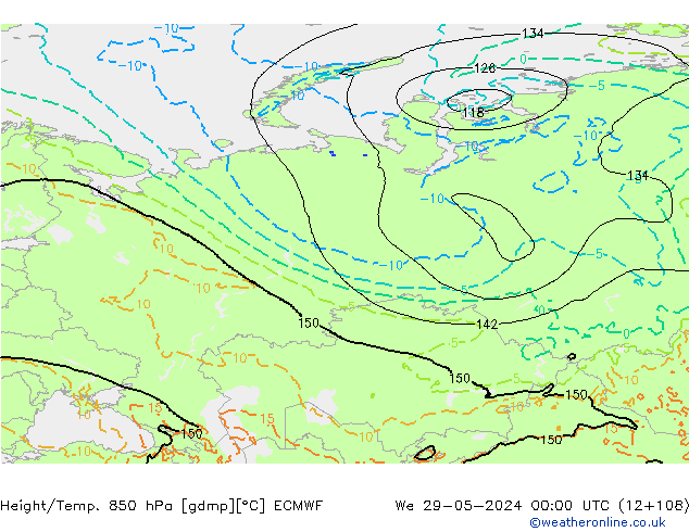 Z500/Regen(+SLP)/Z850 ECMWF wo 29.05.2024 00 UTC