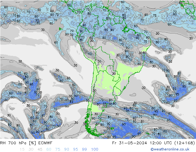 700 hPa Nispi Nem ECMWF Cu 31.05.2024 12 UTC