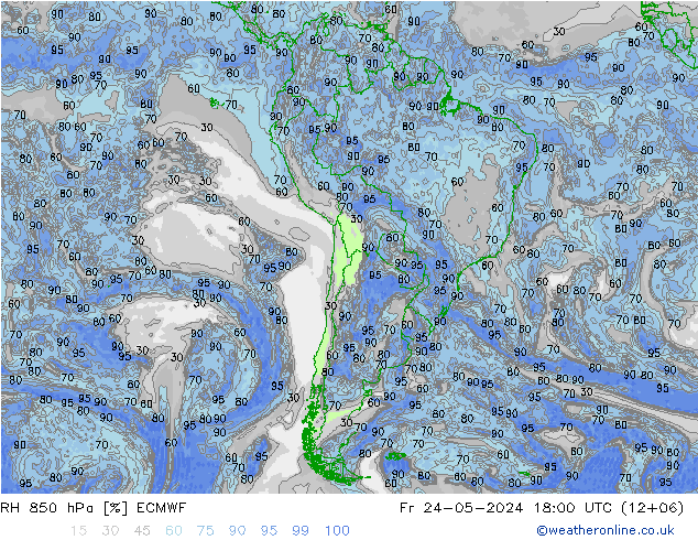 RV 850 hPa ECMWF vr 24.05.2024 18 UTC