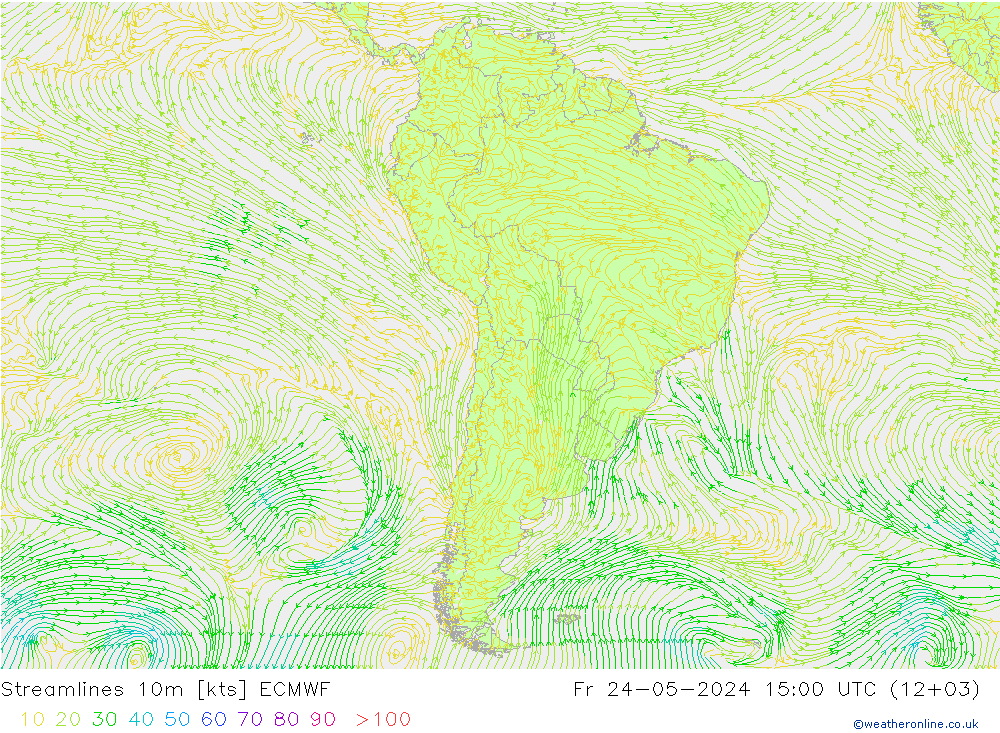 Stroomlijn 10m ECMWF vr 24.05.2024 15 UTC