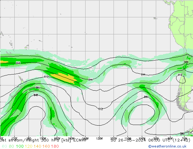 Polarjet ECMWF So 26.05.2024 06 UTC