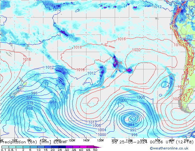 Z500/Yağmur (+YB)/Z850 ECMWF Cts 25.05.2024 06 UTC