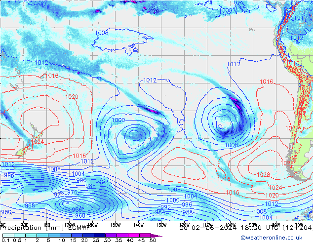 Neerslag ECMWF zo 02.06.2024 00 UTC