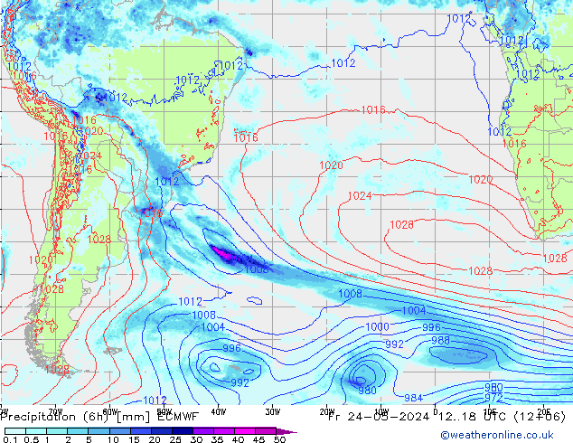 Z500/Rain (+SLP)/Z850 ECMWF pt. 24.05.2024 18 UTC