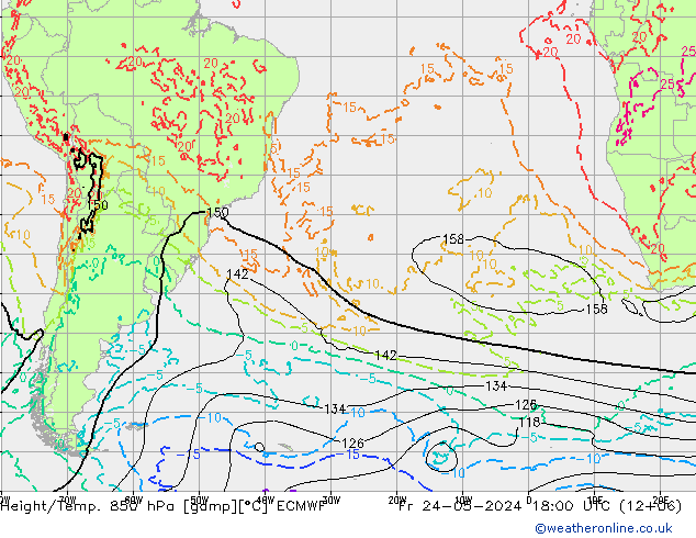 Z500/Regen(+SLP)/Z850 ECMWF vr 24.05.2024 18 UTC