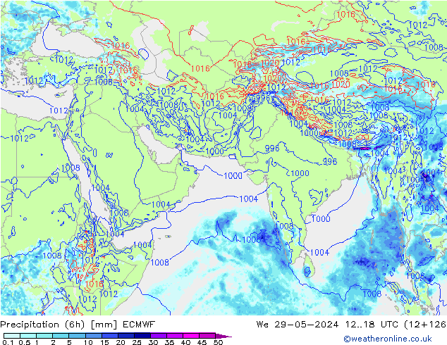 Z500/Rain (+SLP)/Z850 ECMWF śro. 29.05.2024 18 UTC