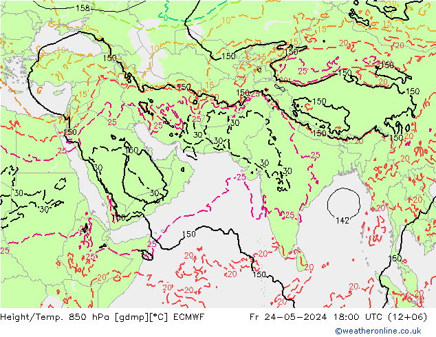 Z500/Rain (+SLP)/Z850 ECMWF  24.05.2024 18 UTC