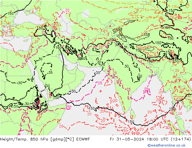 Z500/Rain (+SLP)/Z850 ECMWF пт 31.05.2024 18 UTC