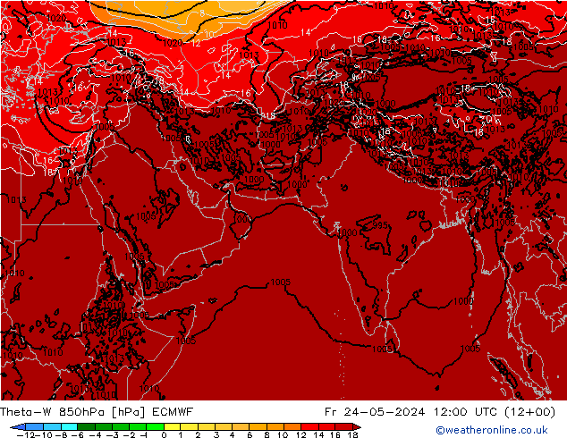 Theta-W 850hPa ECMWF vr 24.05.2024 12 UTC