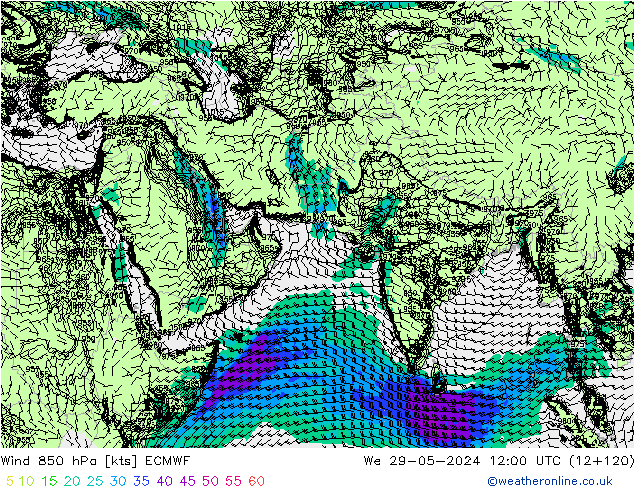  850 hPa ECMWF  29.05.2024 12 UTC